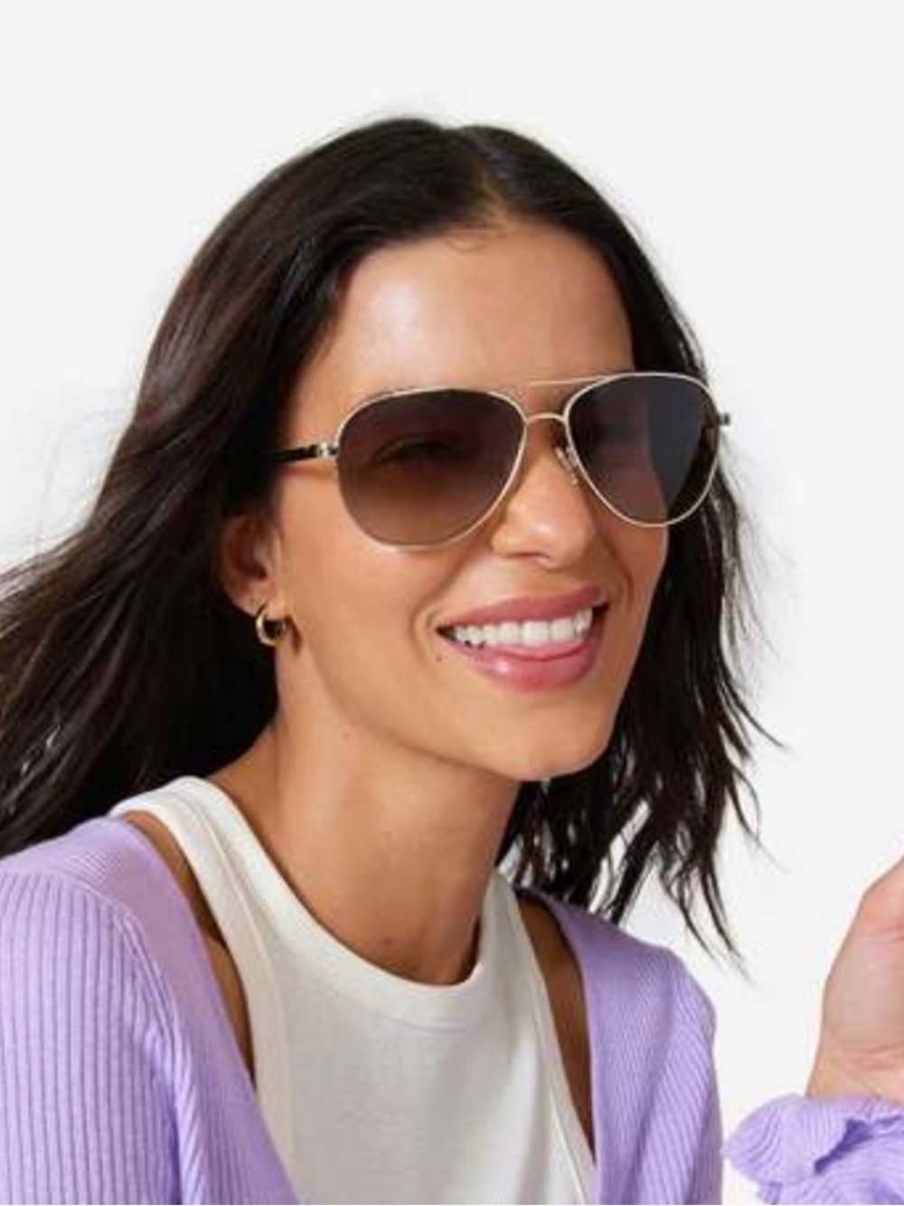 New Kate Spade Emmaline aviator sunglasses - Picture 8 of 9